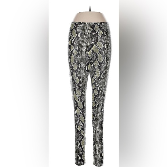 Commando Pants - Commando Snake Print Leggings - Black and Gray size XS